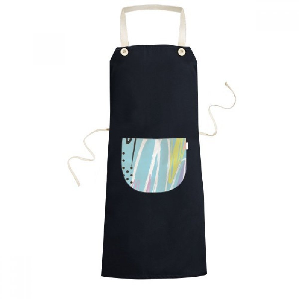 Tablier de cuisine réglable noir avec poche et motif plantes joy pour homme femme