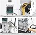 ZONEPACK Hot Foil Stamping Machine with Sliding Positioning Plate Tipper Stamper Bronzing Card Foil Custom Logo Embossing for PVC Leather PU and Paper Heat Press Branding Mask (110v)