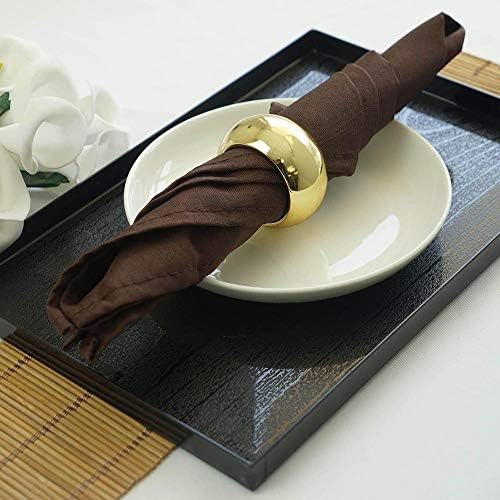 AHOLTA DESIGN Stain Resistant Polyester Cloth Dinner Chocolate Cloth Napkins 17 in Non Iron Dinner Wedding Parties Spring Patio Summer Chocolate Napkin 17"x17" 5PCs