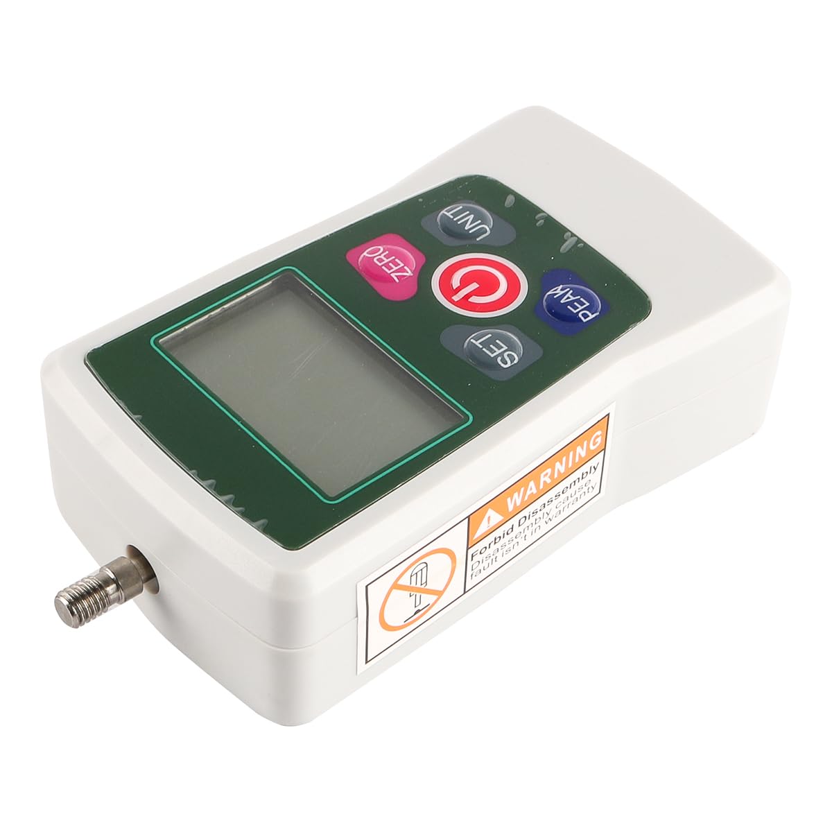 Misuratore di Forza di Spinta e trazione con Display Digitale elettronico Portatile Mini misuratore di Forza di Pressione Digitale Portatile con Teste di Fissaggio e Custodia (500 N)