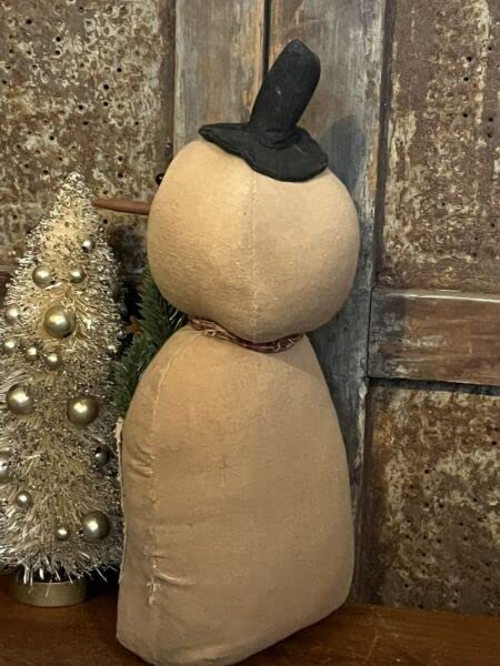 Primitives-Supplies-for-Grubby-Primitive-Rustic-Christmas-Snowman-W-Let-It-Snow-Pocket-Stump-Doll-12-for-Holiday-Kitchen-Farhouse-Home-Decor Primitives Supplies for Grubby Primitive Rustic Christmas Snowman W Let It Snow Pocket Stump Doll 12 for Holiday Kitchen Farhouse Home Decor