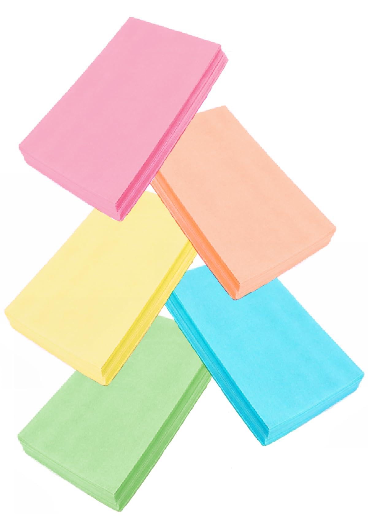 Rainbow Wafer Paper Wafer Paper DIN A4, 0,30 mm, mix di 100 fogli, verde, giallo, blu, rosa, arancione