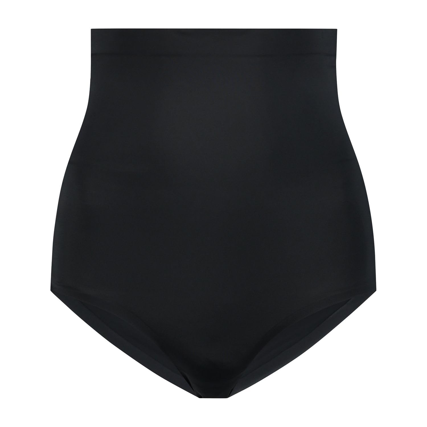 Bye Bra Invisible high waist brief, Seamless Shapewear, light tummy control knickers, Smooth Shaping Comfortable Underwear, Nude and Black, S-XL (Black, M)