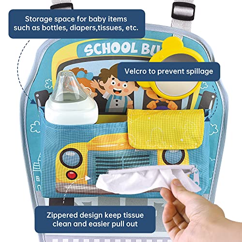 caterbee Autositzspielzeug mit Lenkradmitte für Spiel und Kick (Steering Wheel)