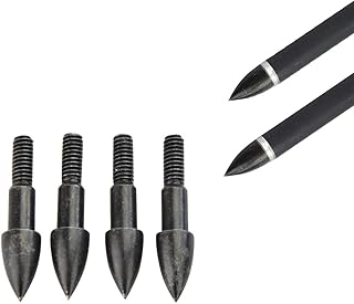 24 Pieces Archery Screw in Field Points 75 Grain Broadheads Screw-in Arrow Heads Arrow Tips for Target Practice Shooting