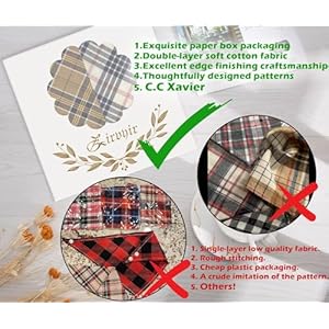   5PCS-Dog-Bandanas-with-Button-Thick-Triangle-Bibs-Dual-Layer-Soft-Cotton-Scarves-for-Small-Medium-Boy-Girl-Puppy-Cat-Pet-Baby-Square-Plaid-Printing-Washable-Kerchief-Halloween-Costumes-Outfits