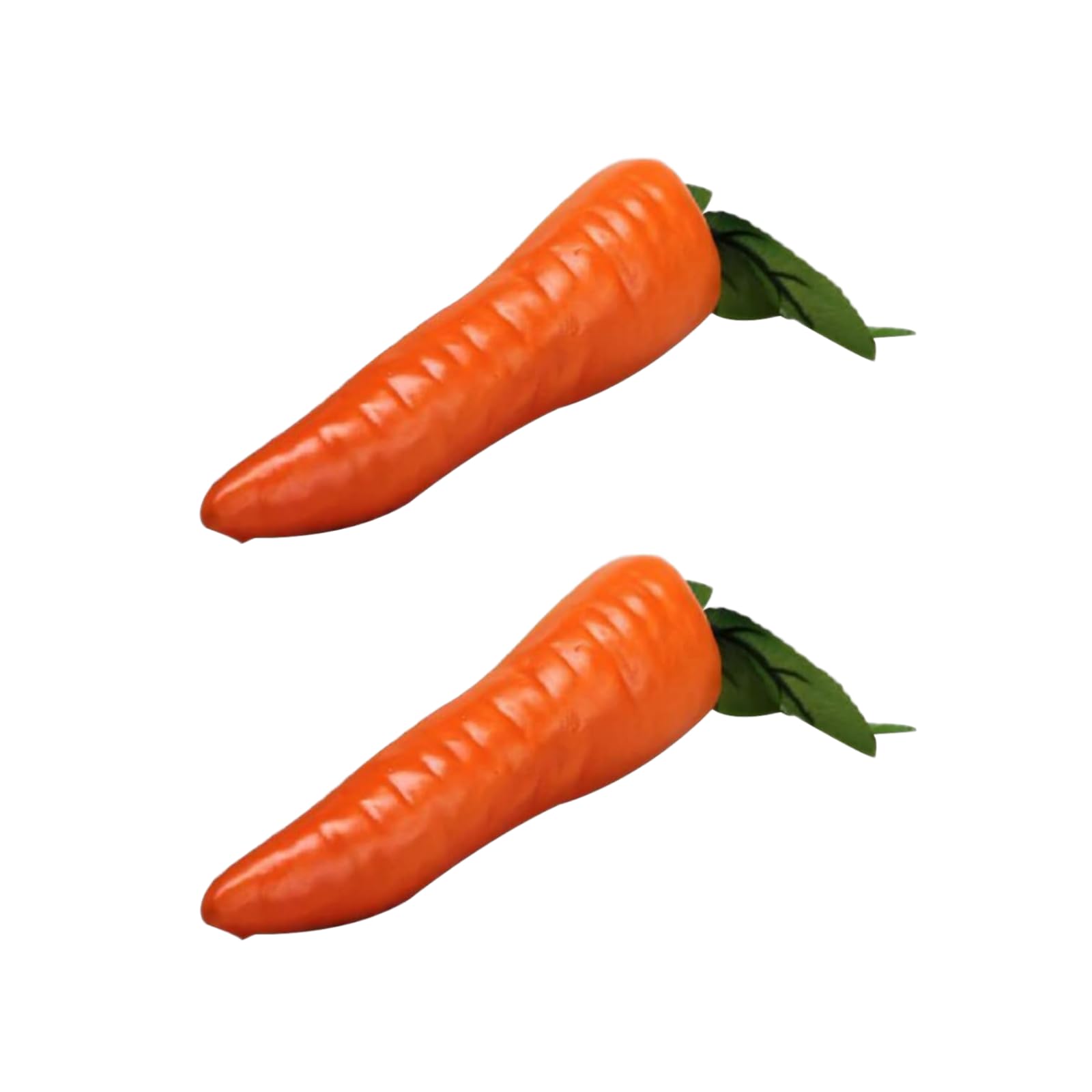 Nlinlin Orange 2Pcs Artificial Vegetables Decorative Reusable Plastic Carrot Home Decor Excellent Quality And Popular Design,Fake Carrot, Fake Vegetables,Artificial Plants And Flowers