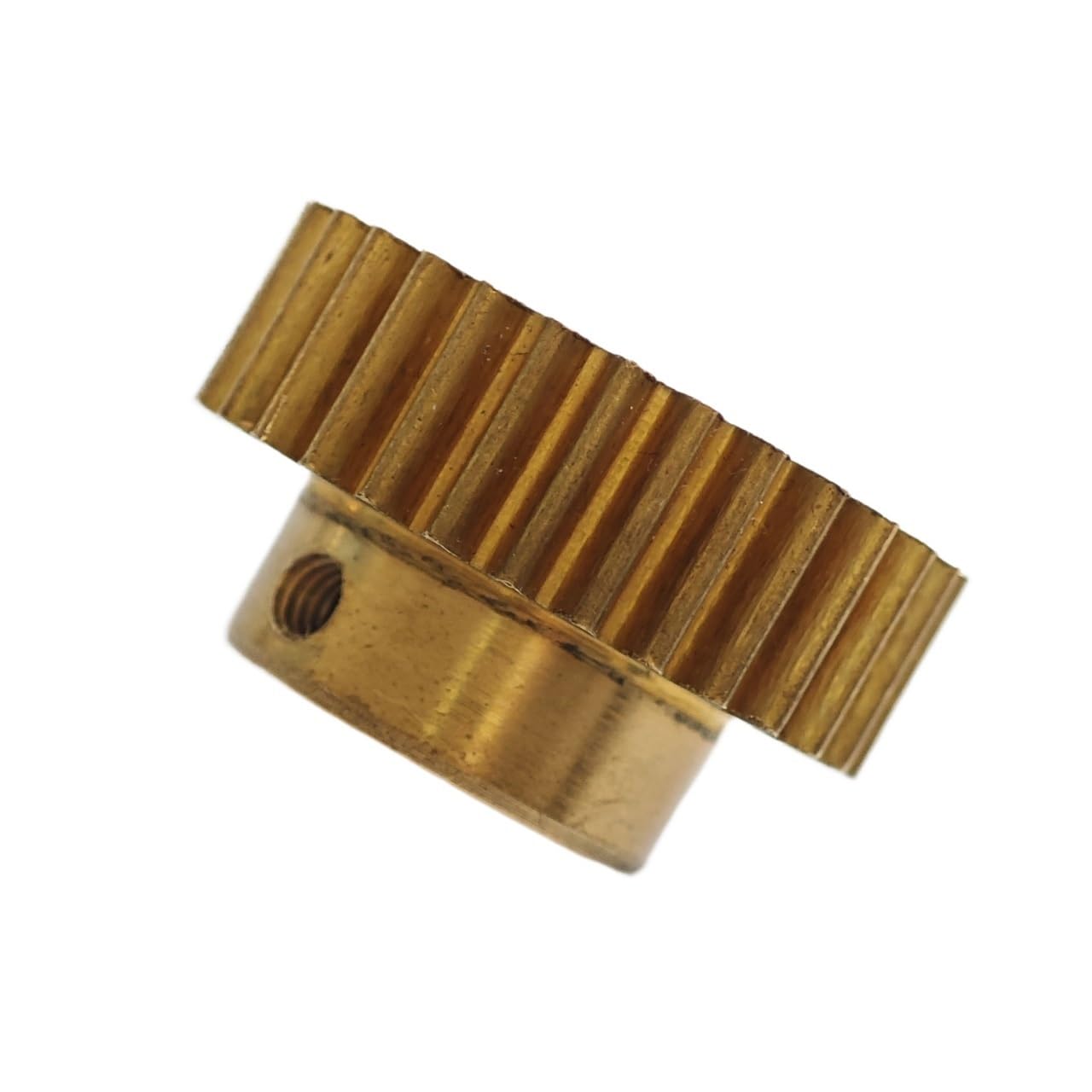 1 stücke 0,5 Modul 125 Zähne Messing Schritt Stirnrad 63,5mm Durchmesser Zylinderrad 0,5 M 125 T Gerade Zähne Stirnrad Ritzel Mechanisch(3.17mm bore)