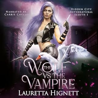 The Wolf vs the Vampire Audiolibro Por Lauretta Hignett arte de portada