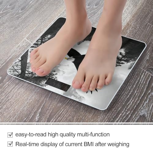 Balck Eagle Forest balanza digital para baño con pantalla LED miniatura 5