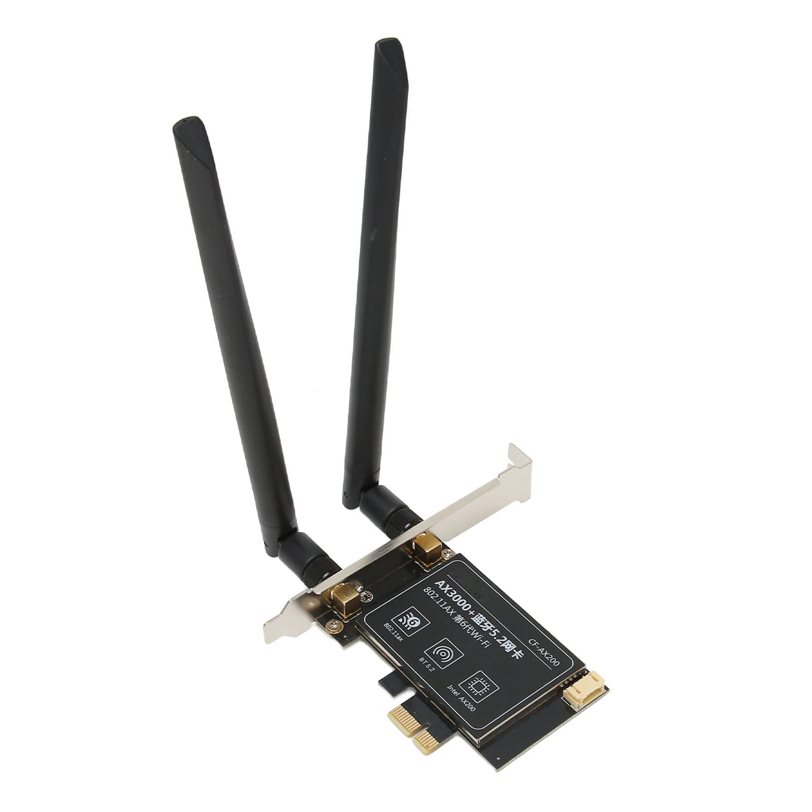 Vikye Scheda WiFi PCIe per PC, Scheda di Rete Wireless Dual Band da 2,4 GHz 5 GHz per PC Desktop Gaming Compatibile con 802.11