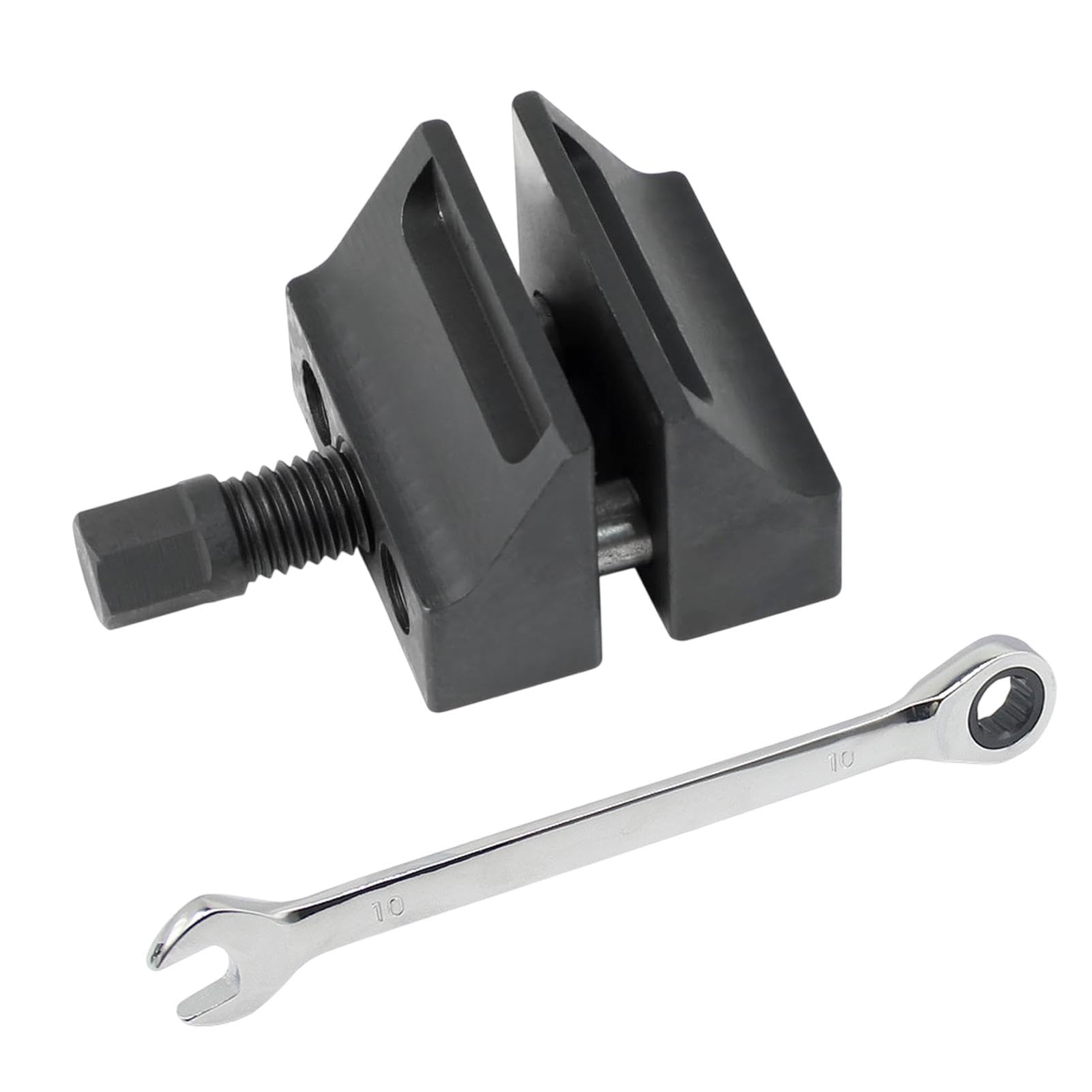 Spargitore per ammortizzatori con mozzo diviso, divisore per assi, distanziatore per bracciale, strumento ammortizzatore auto, strumento per separatore per ammortizzatori con chiave inglese per la