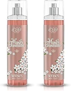 بخاخ الجسم برائحة الياسمين المسكي من إيفا، 240 مل (عبوة من 2)