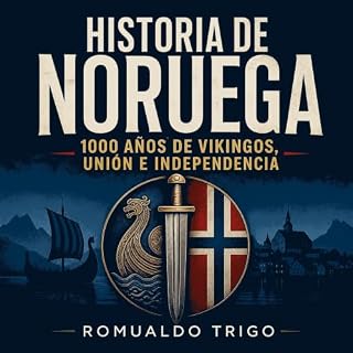 Diseño de la portada del título Historia de Noruega: 1000 a&ntilde;os de vikingos, uni&oacute;n e independencia