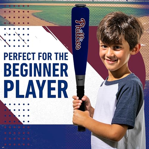 Image of MLB Philadelphia Phillies Team Jumbo Foam Bat and Ball Set, 21-Inch, Red