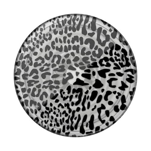Image of ​​​​PopSockets Phone Grip with Expanding Kickstand, Adhesive Grip - Translucent Black Leopard