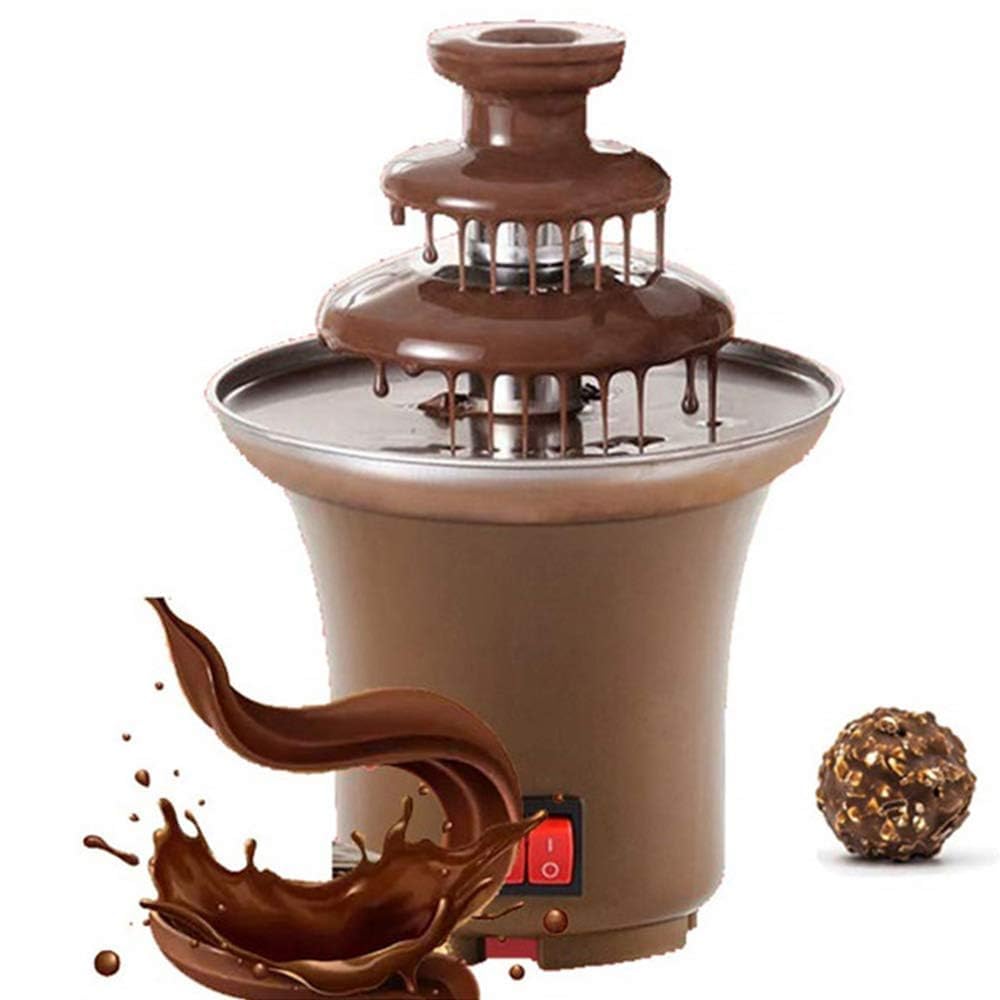 JEJIME Electric Chocolate Fondue Fountain, 3-Tier Mini Chocolate Melting Machine for Parties, Home & Restaurant – Creative Chocolate Dipping Fountain, for Birthday & Event Use (multicolor)-image-18