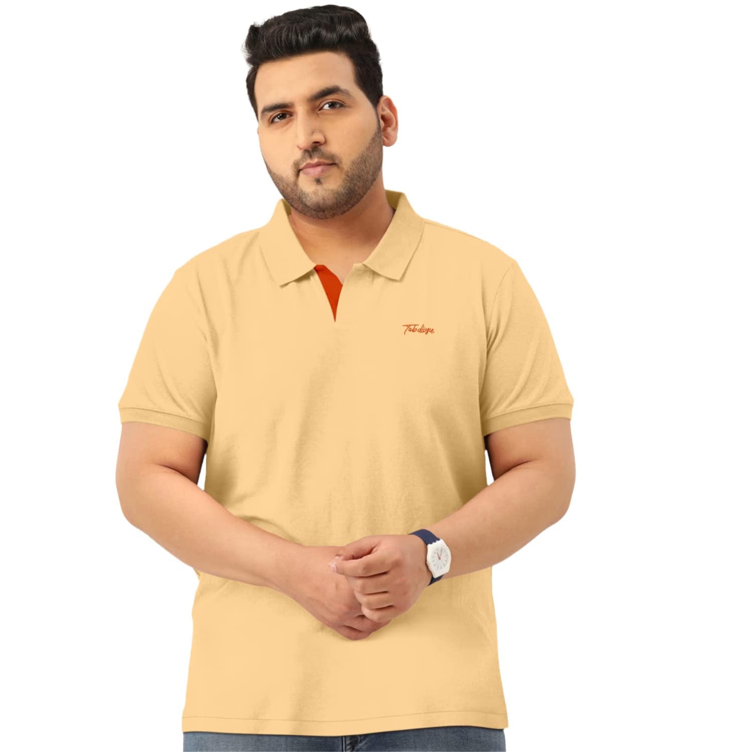 TAB91Men's Polo Solid Tshirt for Men