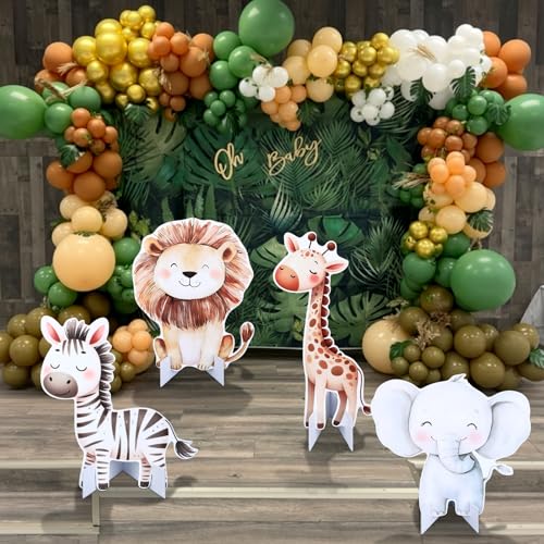Décoration de table jungle et cactus Gemscream pour fête prénatale - 2