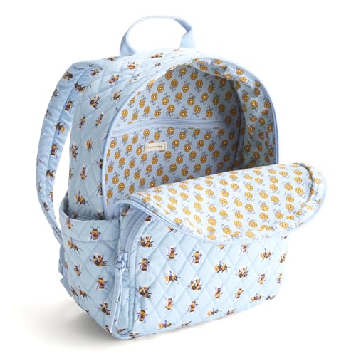 Vera Bradley Women's Premium Cotton Small Banbury Backpack, Bee's Knees, One Size3