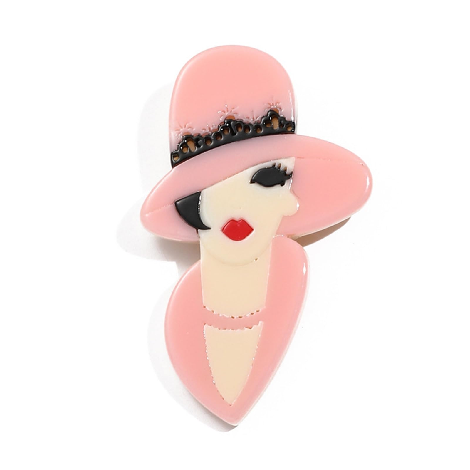 Broche acrílico de lujo con luz de dibujos animados, accesorio moderno y refinado para mujeres y hombres