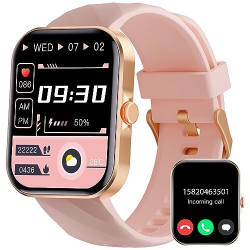 Smart Watch for Women 1.91” Fitness Watch with 112 Sports Modes(Answer/Make Call) IP68 Waterproof Smartwatch for iPhone Android Phones Heart Rate SpO2 Sleep Monitor