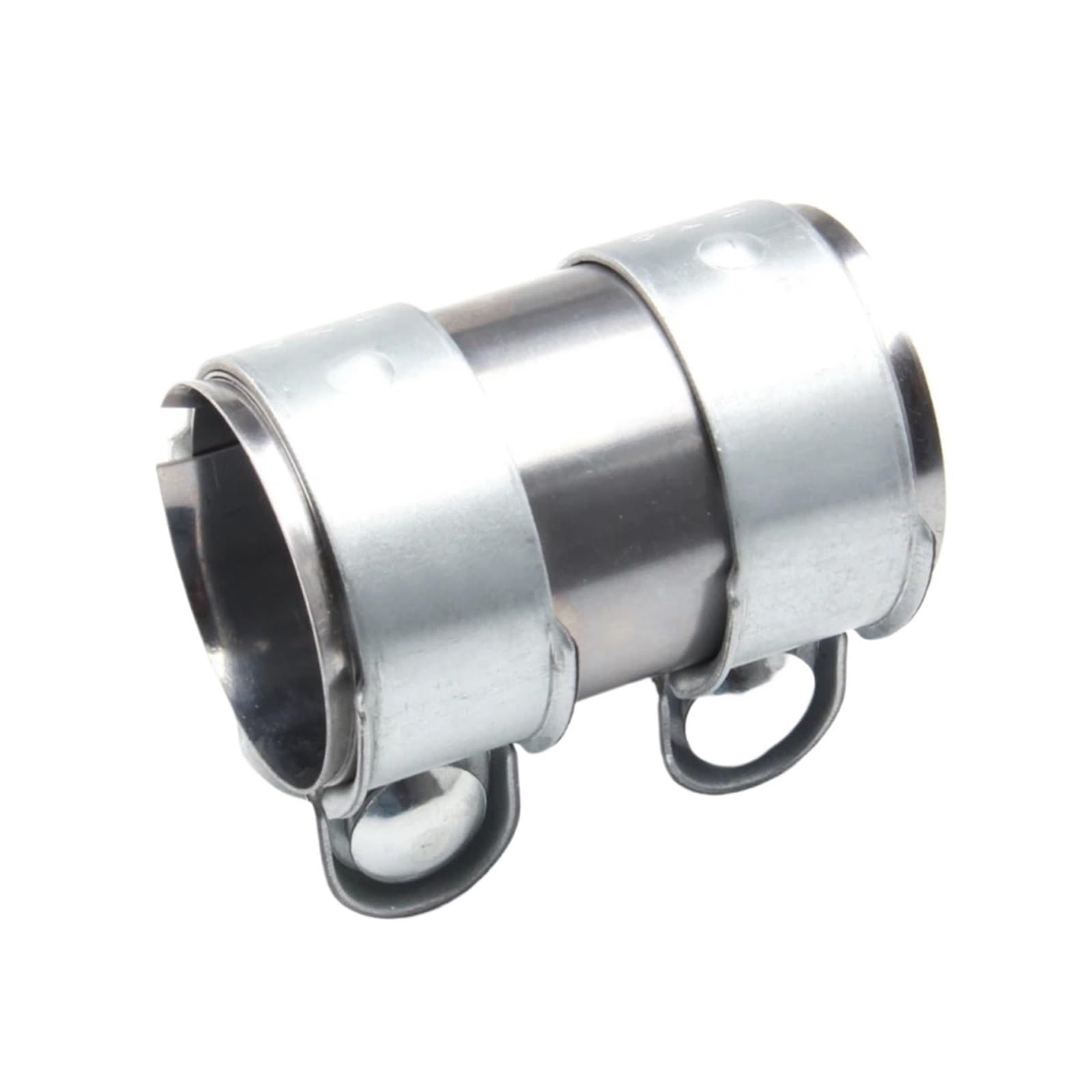 Abrazadera de escape de acero inoxidable de 45 mm, 50 mm, 55 mm, 60 mm, 65 mm, 70 mm y 76 mm, conector de tubo de escape, abrazadera de manguito de unión, punta ajustable(60mm(2.36 in))