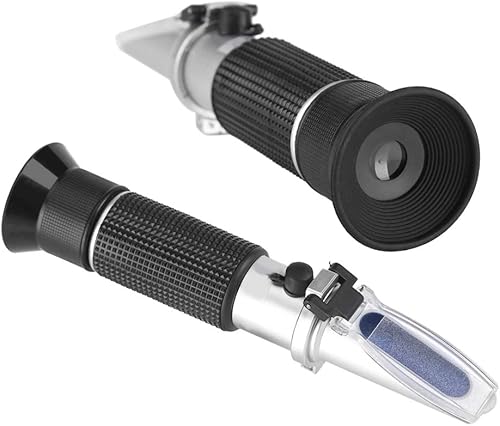 Miniatura 8 de Refractómetro Brix, probador de lector Brix portátil, medidor Brix para fruta, profesional 0  32% precisión Brix refractómetro cerveza, jugo de