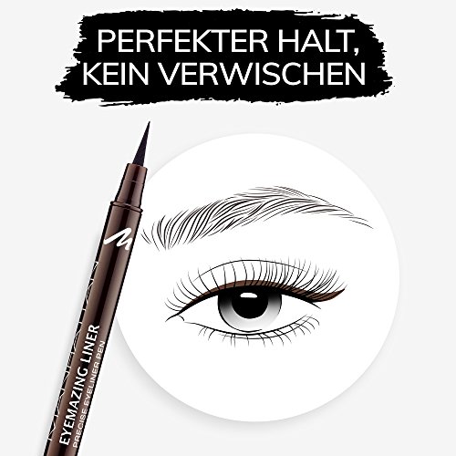 3. Bild von Manhattan Eyemazing Liner – Brauner Filz-Eyeliner für perfektes Auftragen – Farbe Brown Toffee 69U – 1x 1,2ml