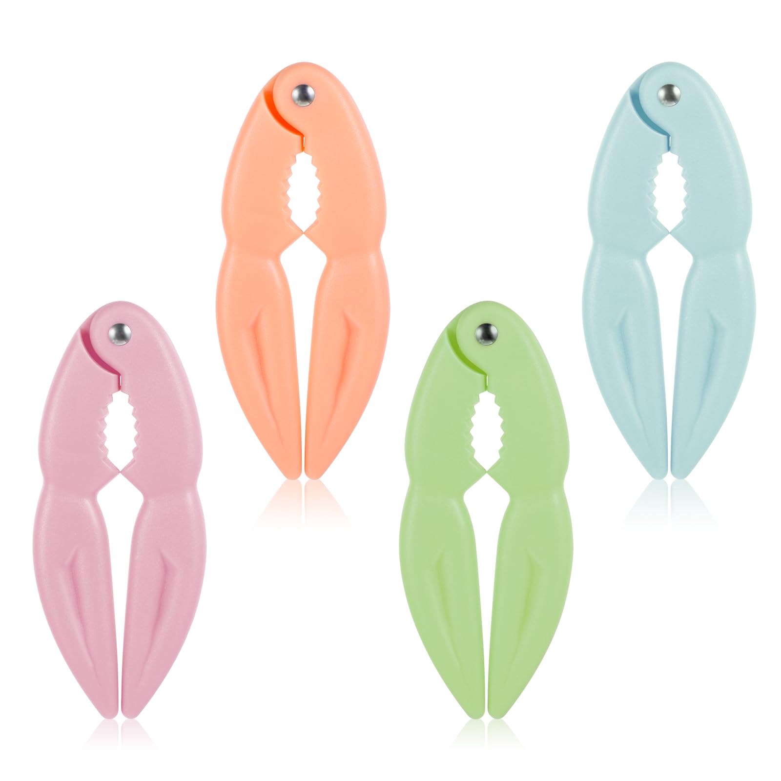 4Pcs Crab Leg Cracker Tool Colored Crab Leg Tools Crab Legs Utensils Snow Crab Claw Crackers Efficient Lobster Crackers Crab Tools for Eating Efficient Crab Shell Cracker