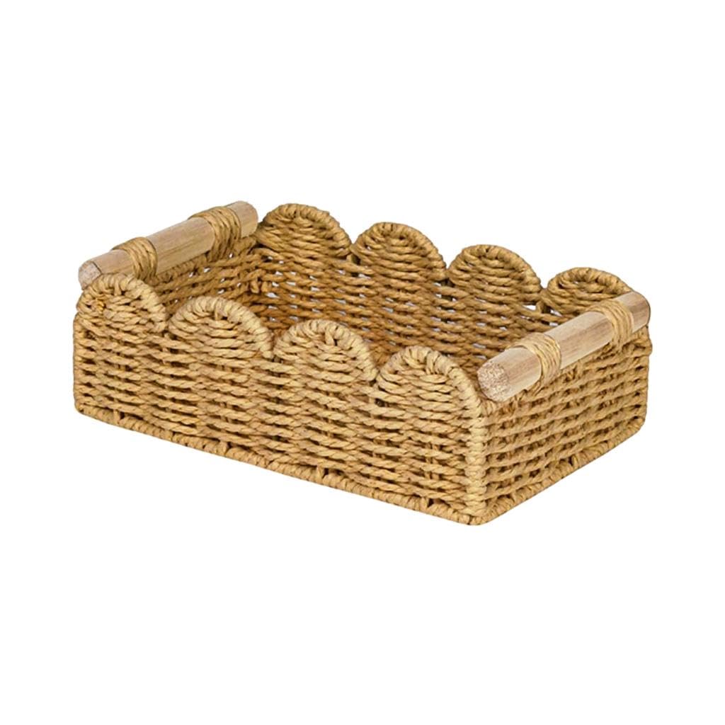 Paper Rope Storage Basket Organizer Toilet Paper Counter Gift Decorative Bin 30cmx11cmx9cm|Home Decor|Baskets-picture-12