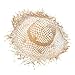 Creative Wide Brims Cut Out Straw Hat for Women and Girls Ergonomic Beachwear with Tassels Detail Fashion Photo Props Breatha Multicolor