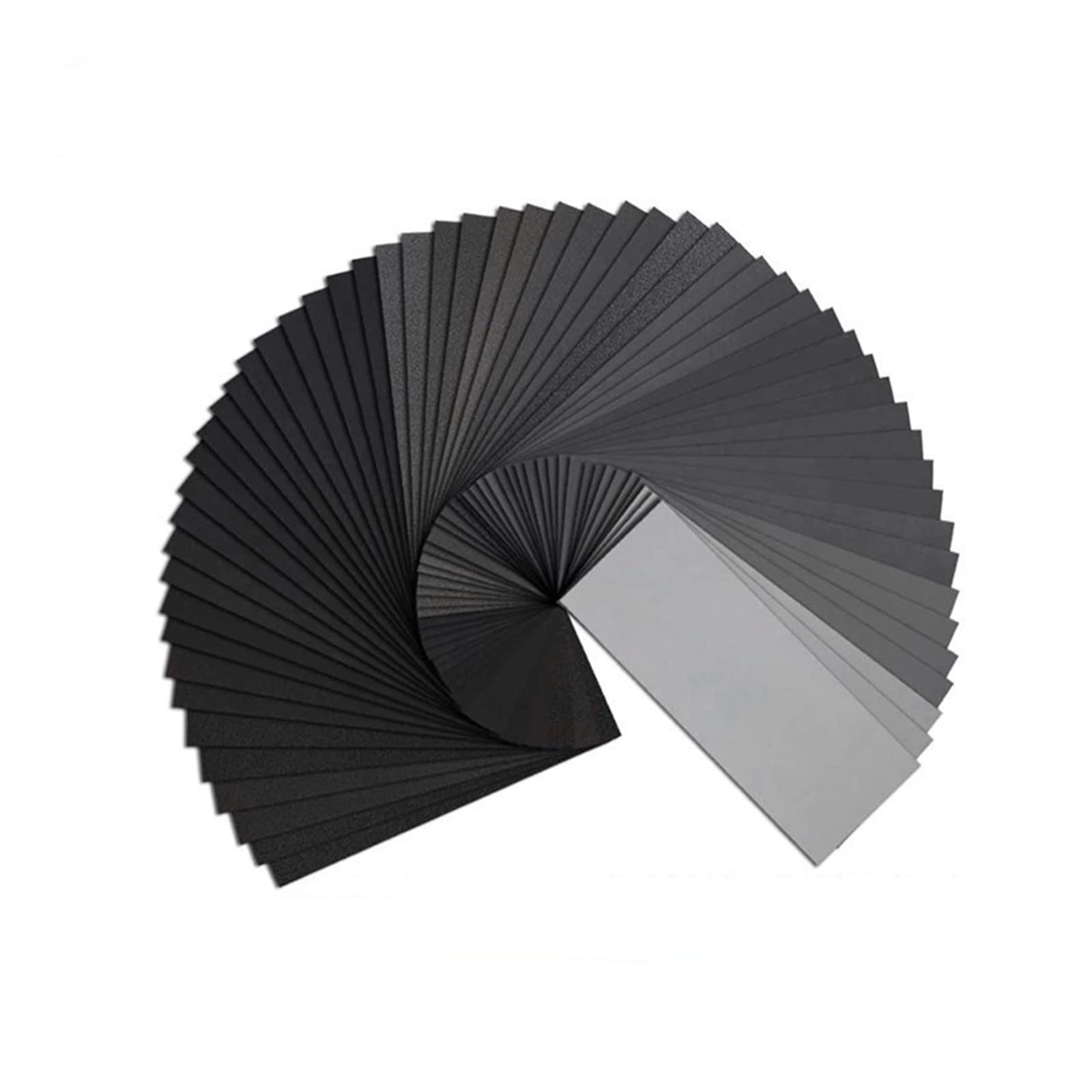 Juego de 45 piezas de papel de lija húmedo y seco, grano 120-5000, hojas abrasivas de 9 x 3,6 pulgadas