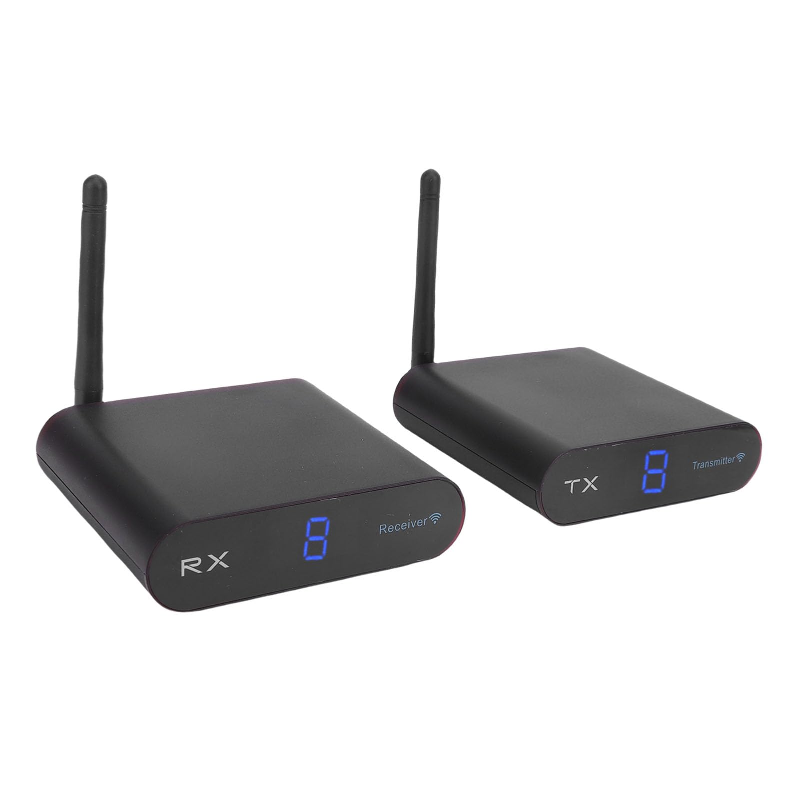Diyeeni Kit Récepteur et émetteur AV sans Fil, Système D'émetteur-récepteur -vidéo 5,8 GHz à 8 Canaux, avec Transmission Longue Portée de 300 M et Forte Pénétration Murale, pour Appareils (Prise UE)