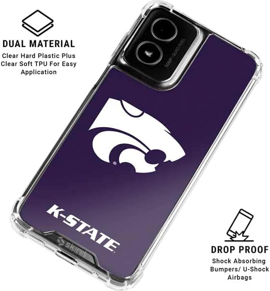 Skinit Clear Phone Case Compatible with Moto G Power 5G (2024) - Officially Licensed Kansas State University K-State Design