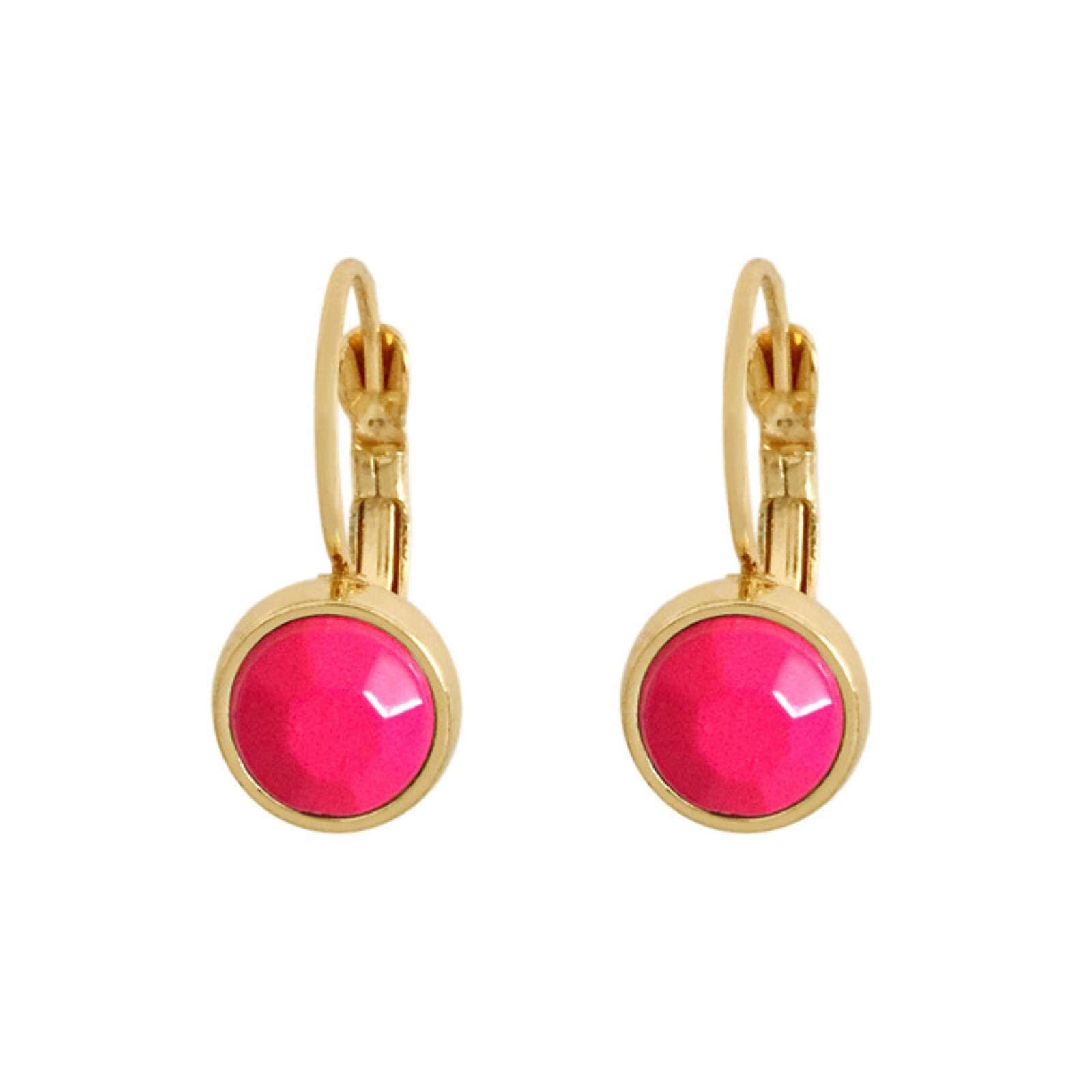 Bijoux de fête décontractés boucles d'oreilles acrylique et métal doré