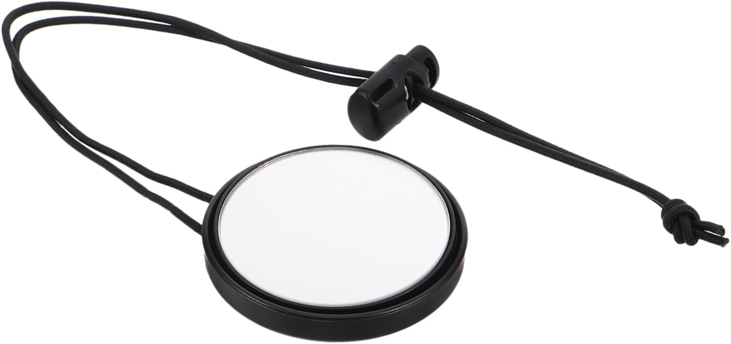 Toyvian Reflective Dive Mirror for Scuba Snorkeling Emergency Signal Mirror Lanyard Rear View for Outdoor Dive Rescue