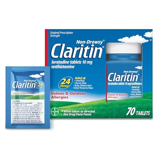 Claritin Allergy Medicine for Adults, 24-Hour Non-Drowsy Loratadine 10mg Pills, Antihistamine, 70 Tablets + 1ct On-The-Go Relief