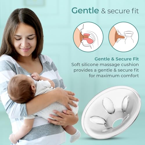 Image of LuvLap Comfy Manual Breast Pump, 3 Level Suction Adjustment, Easy Massage Cushion & Ergonomic Handle for Easy & Painless Breast Milk Expression, 2pcs Breast Pads free, Soft & Gentle, BPA Free