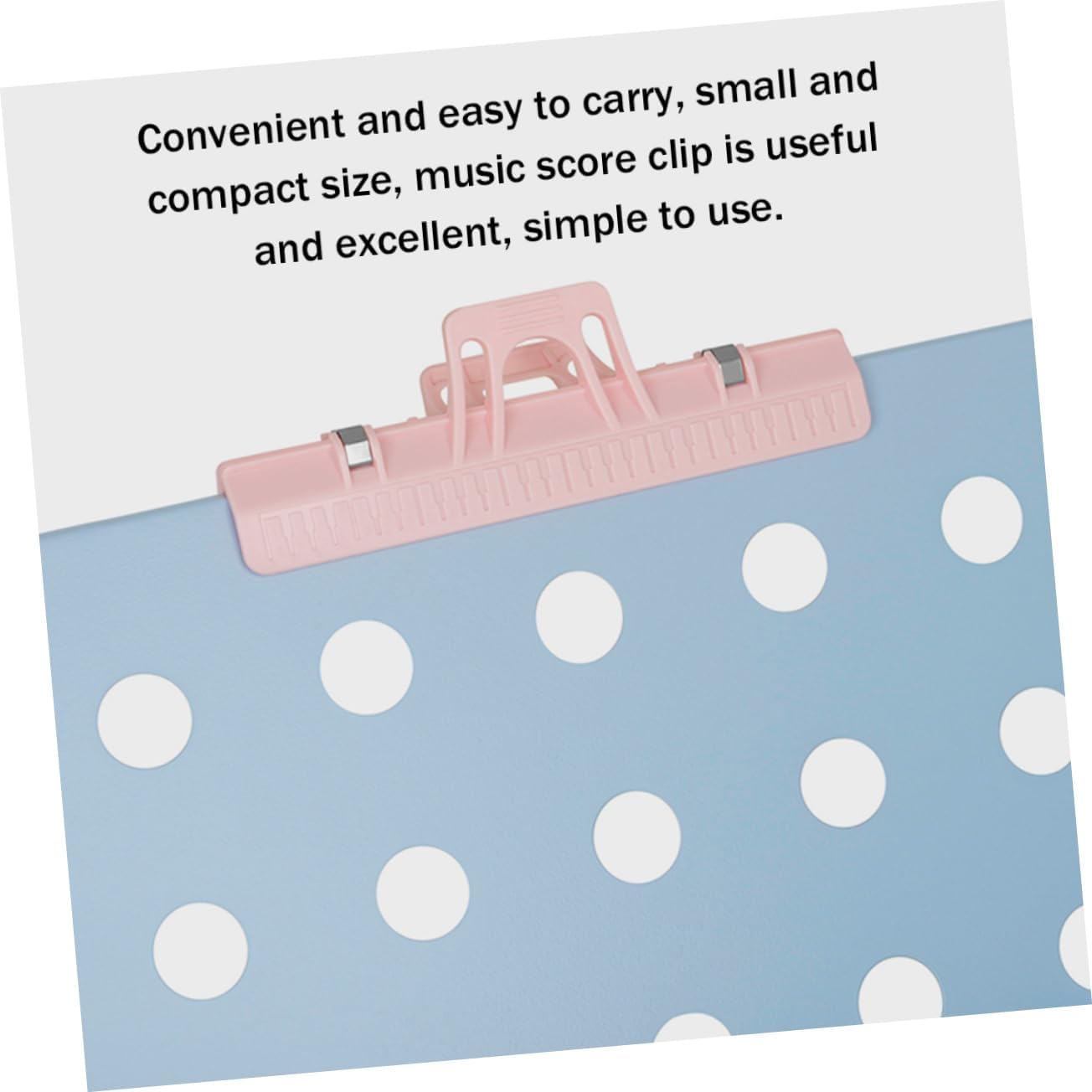 2 Pack Sheet Music Page Clips Portable ABS Holder Pink image 5