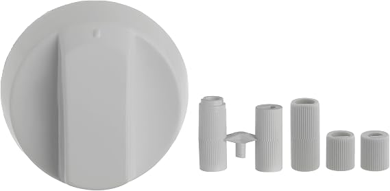 First4spares Universal White Control Knobs for All Ovens, Cookers and Hobs (Pack of 6)