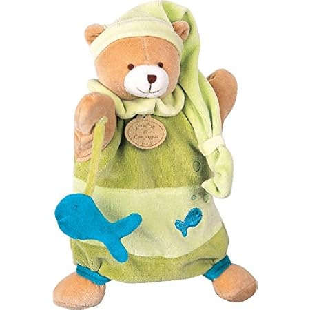 Peluches Doudous Ours Marionnette Doudou Et Compagnie Marionnette Ours Marron Avec Bebe Bebe Puericulture