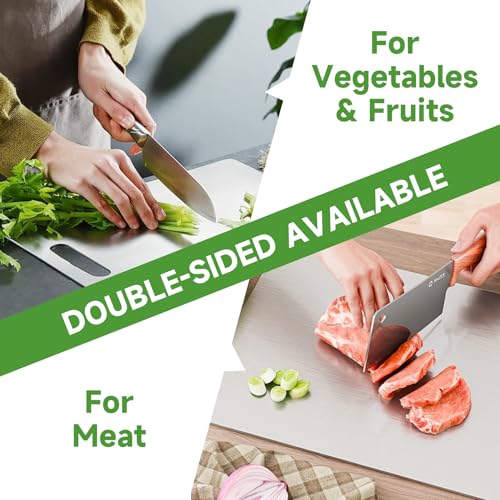 Titanium Cutting Board - 2025 New Upgrade 100% Pure Titanium Cutting Boards for Kitchen Double Sided Non Toxic Cutting Board,Hygiene Durable Dishwasher Safe Chopping Board (3PC:S+M+L) by ILRITYLK - Image 6