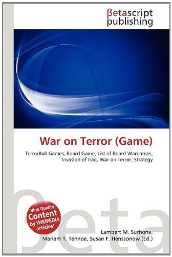 War on Terror (Game): TerrorBull Games, Board Game, List of Board Wargames, Invasion of Iraq, War on Terror, Strategy