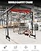 Dkenicor 2 Ton 5000Lb Gantry Crane, 9.06FT Maximum Width, 8.53-12.47ft Adjustable Height, Portable Shop Lift Hoist with 2 Ton Manual Trolley, Red