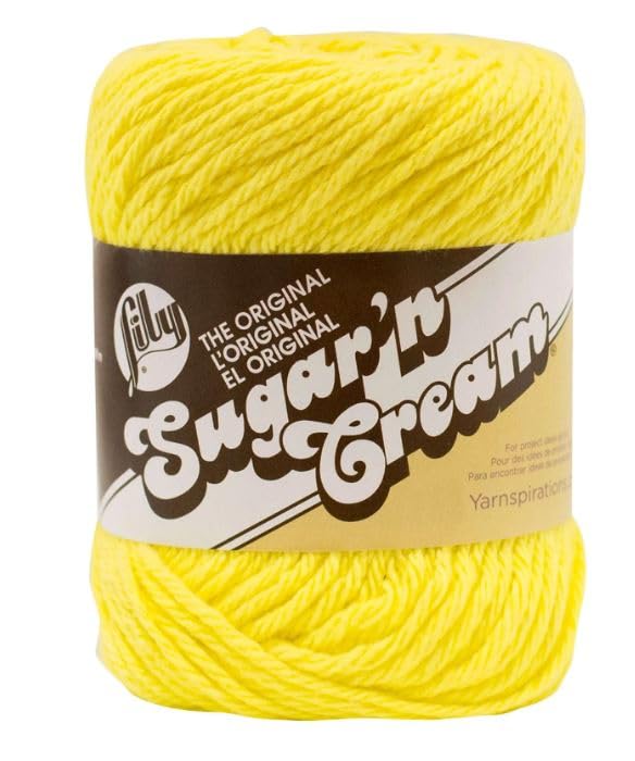 Image of Lily Sugar'n Cream Cotton Yarn Bundle with BC Markers (2, Sunshine)