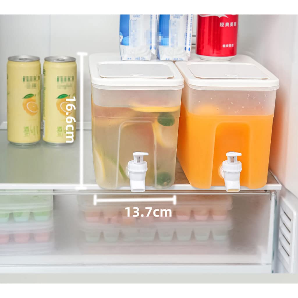 Dozownik napojów, 4 l, plastikowy dozownik napojów z kranem, duża pojemność, czajnik zimny, lodówka, dozownik napojów, do kuchni na zewnątrz, salonu, O