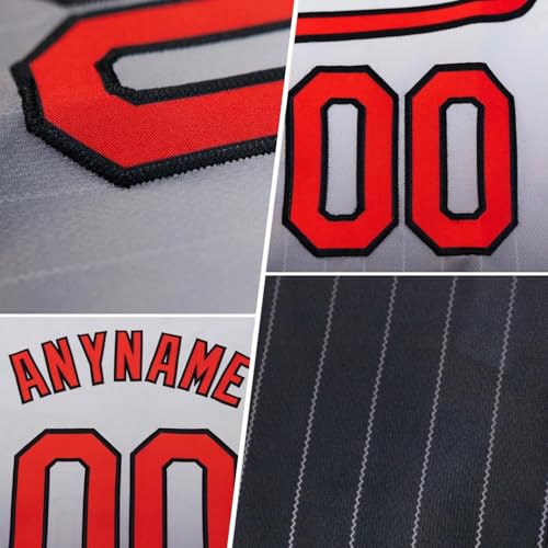 Camiseta de béisbol personalizada con botones, diseño degradado a rayas para hombres, mujeres y jóvenes miniatura 4