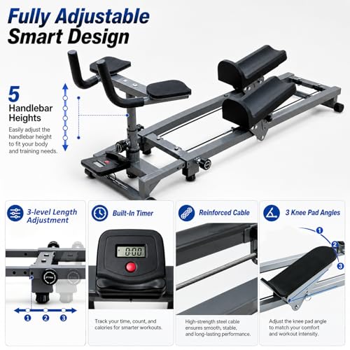 Image of Spine Twist and Stretch Trainer, Multifunctional Twist Machine with an LED Counter, Home Crawling Machine for Core, Abdominal, Waist and full body workout