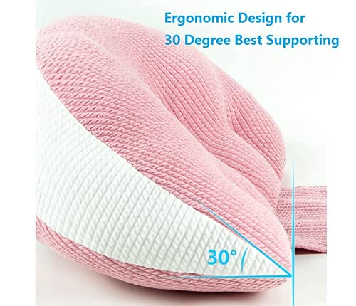 Side Sleeper Pregnancy Pillow, Side Sleeper Maternity Belly Support Pillow, Pregnancy Double Wedges For Body, Belly, Back Support, Maternity Pillow With Detachable Wedges #TOP2